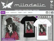 Tablet Screenshot of miladelic.com